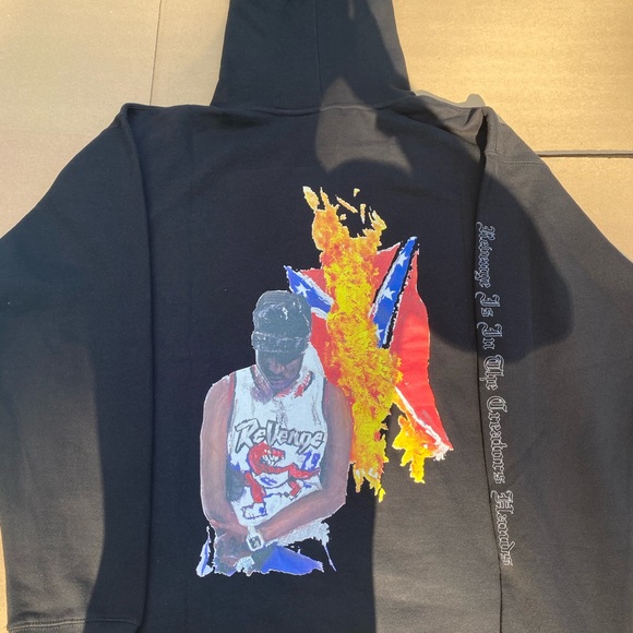 revenge blue lightning hoodie